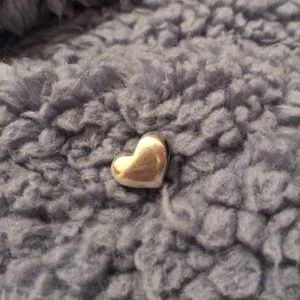 Sterling silver heart charm